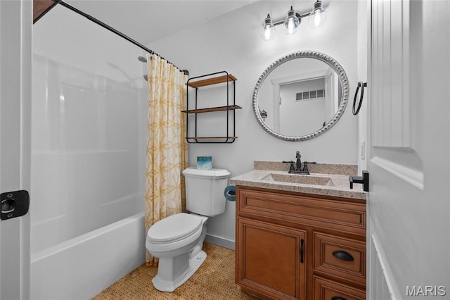 209 Hartland Ct, Hillsboro, MO 63050 - bathroom with toilet, shower / tub combo, and vanity
