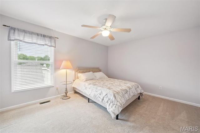 13456 Sunset Meadows Ln, Saint Louis, MO 63128 - bedroom featuring carpet floors, baseboards, and a ceiling fan