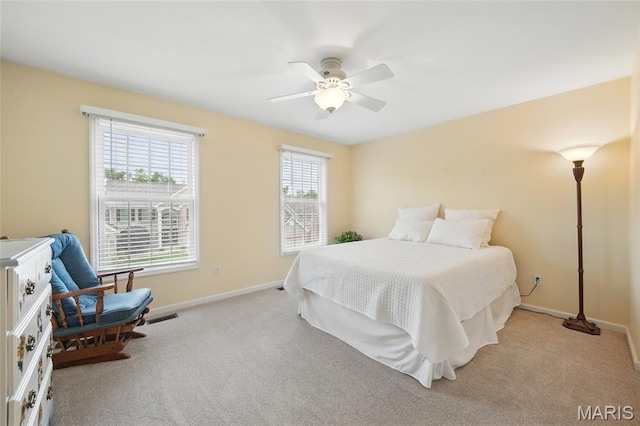 13456 Sunset Meadows Ln, Saint Louis, MO 63128 - bedroom with carpet flooring, baseboards, and ceiling fan