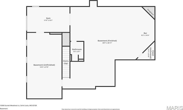 13456 Sunset Meadows Ln, Saint Louis, MO 63128 - room layout