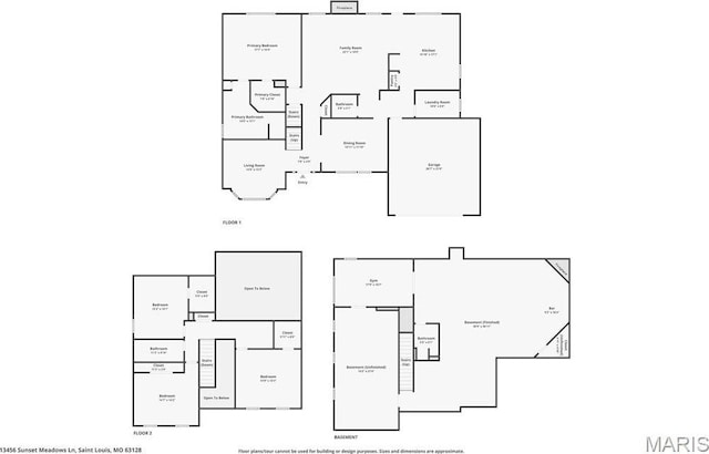 13456 Sunset Meadows Ln, Saint Louis, MO 63128 - property floor plan