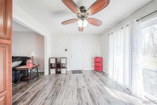 14056 State Route O, Rolla, MO 65401 - unfurnished room with light wood-type flooring, ceiling fan, and baseboards