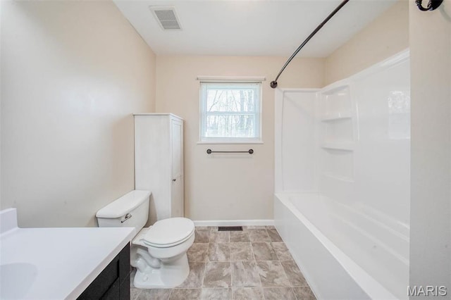 14056 State Route O, Rolla, MO 65401 - bathroom featuring vanity, toilet, baseboards, and washtub / shower combination