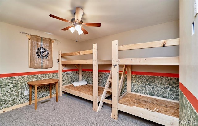 bedroom with carpet