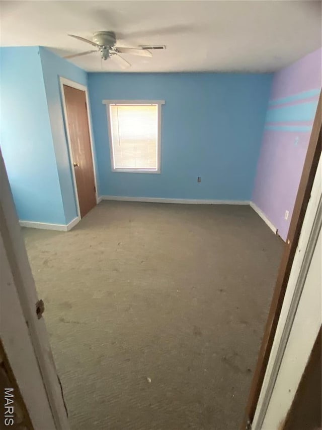 519 Albert St, Fredericktown, MO 63645 - unfurnished bedroom with carpet, baseboards, and a ceiling fan