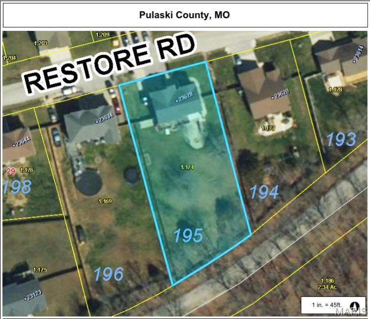 23628 Restore Rd, Waynesville, MO 65583 - map of property location