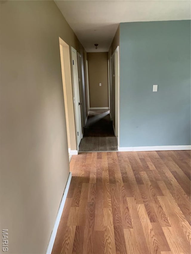 200 Easton St, Bonne Terre, MO 63628 - hall with wood finished floors and baseboards