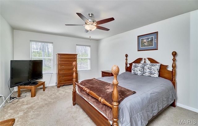 440 Winchester Way, Winfield, MO 63389 - bedroom featuring light carpet and a ceiling fan