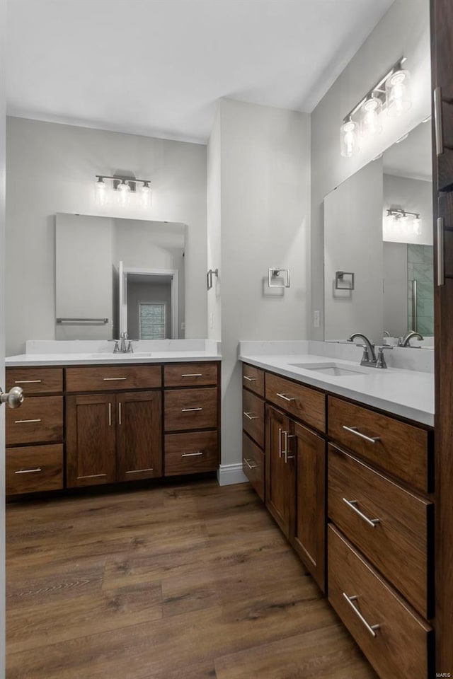 16 Creekside Way, Cape Girardeau, MO 63701 - full bathroom with wood finished floors and two vanities