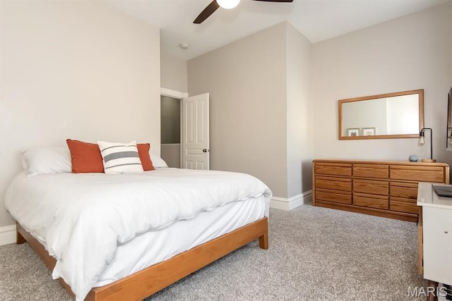 2712 Potomac St, Saint Louis, MO 63118 - carpeted bedroom with baseboards and ceiling fan