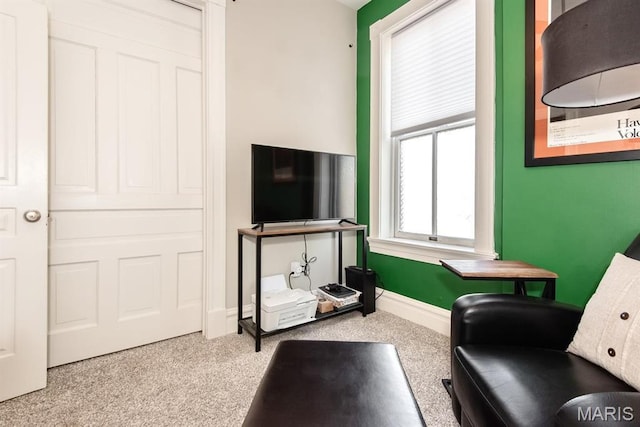 2712 Potomac St, Saint Louis, MO 63118 - sitting room with carpet and baseboards