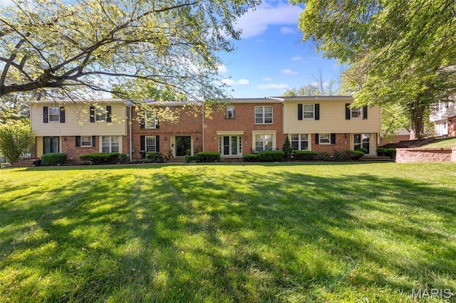 13355 Land O Woods Dr, Saint Louis, MO 63141 - view of front facade featuring brick siding and a front yard
