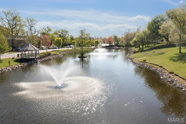 1551 Swallow Dr, Saint Louis, MO 63144 - water view with a gazebo