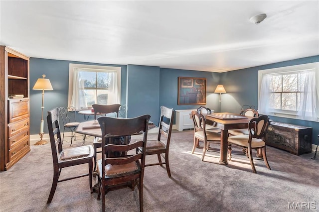 876 W State St W, Jacksonville, IL 62650 - dining space with carpet floors
