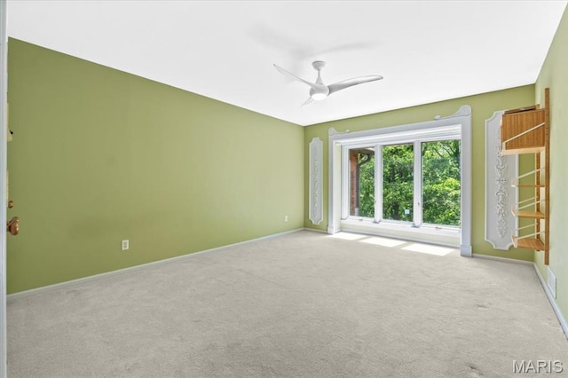 13596 Kings Glen Dr, Saint Louis, MO 63131 - carpeted empty room with ceiling fan and baseboards