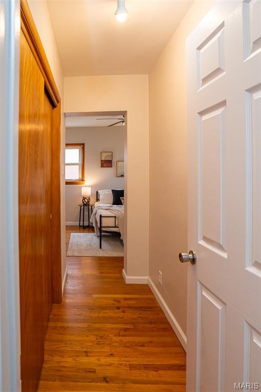 2917 Grand Ave, Granite City, IL 62040 - corridor featuring wood finished floors and baseboards