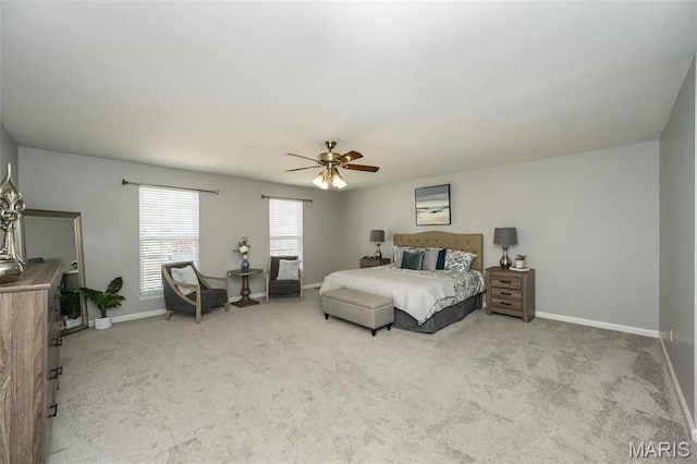 1168 Oak Hollow Dr, Imperial, MO 63052 - carpeted bedroom with baseboards and a ceiling fan