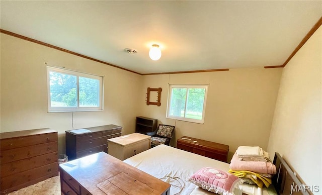 5815 Robin Ln, Troy, MO 63379 - bedroom featuring multiple windows and crown molding