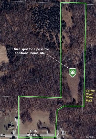 5815 Robin Ln, Troy, MO 63379 - aerial view of property's location