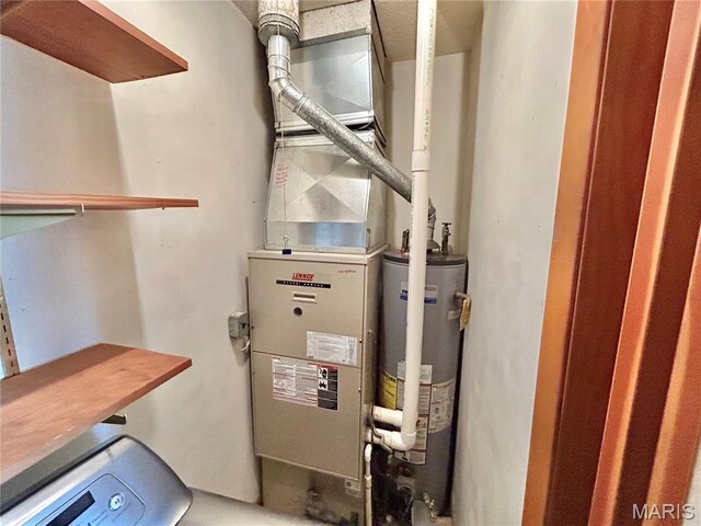 1101 S Mildred Blvd, Salem, MO 65560 - utility room with gas water heater
