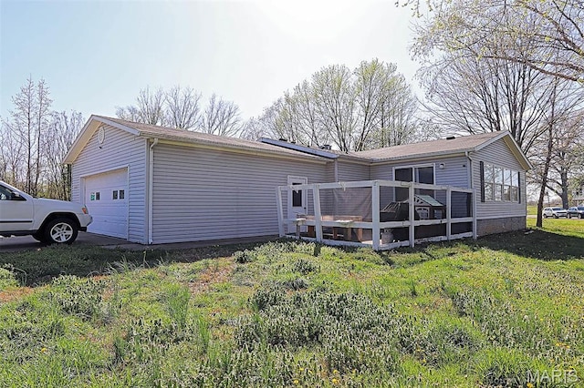 301 Kimberly Dr, Scott City, MO 63780 - rear view of house featuring a deck