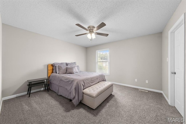 11 Country Crossing Estates Dr, Saint Peters, MO 63376 - carpeted bedroom featuring a ceiling fan and a textured ceiling