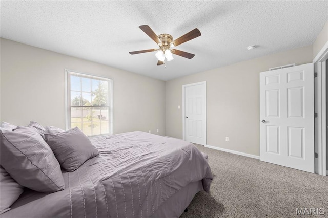11 Country Crossing Estates Dr, Saint Peters, MO 63376 - carpeted bedroom with ceiling fan and a textured ceiling