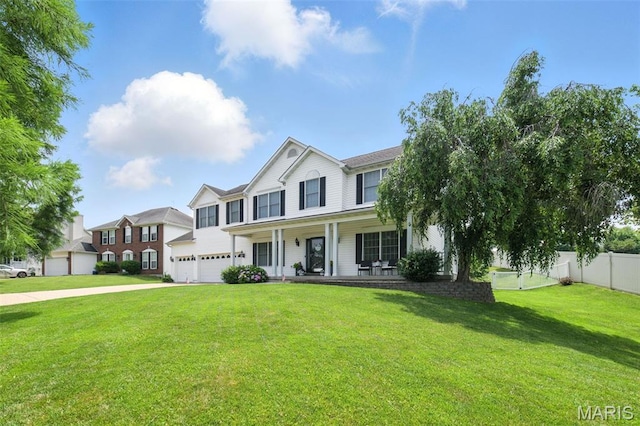 11 Country Crossing Estates Dr, Saint Peters, MO 63376 - view of front of home with a porch and an attached garage