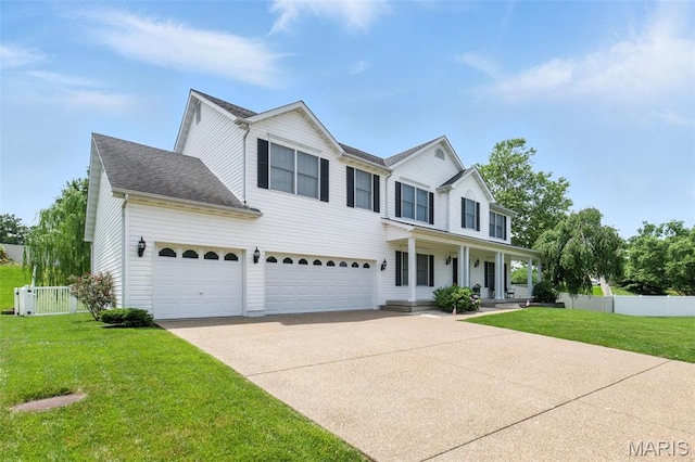 11 Country Crossing Estates Dr, Saint Peters, MO 63376 - view of front of property featuring covered porch, driveway, and an attached garage