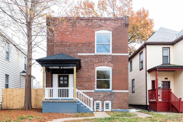 6212 Virginia Ave, Saint Louis, MO 63111 - view of front of home with brick siding and fence