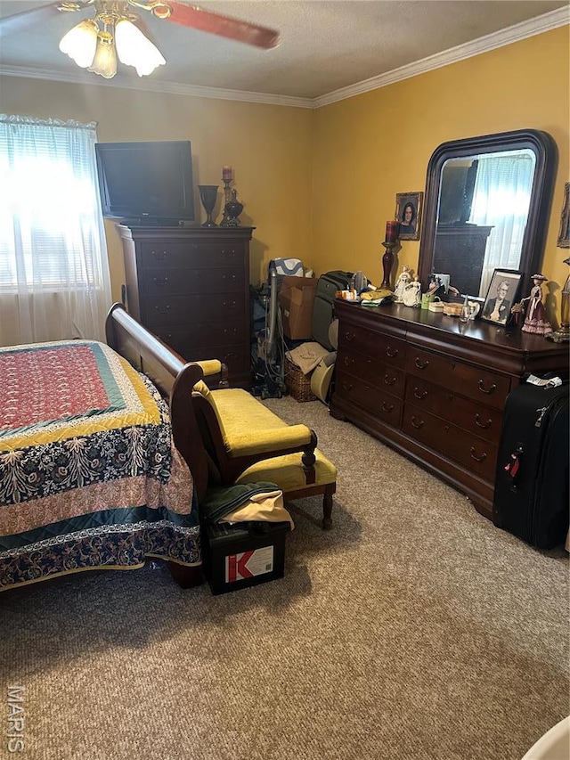 949 Ripley 21n-4, Doniphan, MO 63935 - bedroom featuring carpet floors, ornamental molding, and ceiling fan