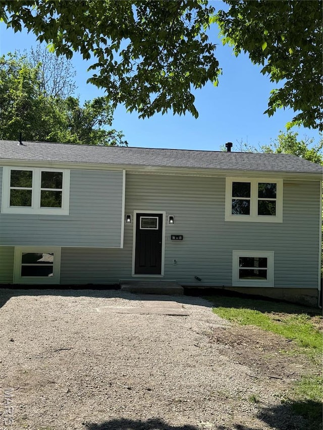 view of front of home
