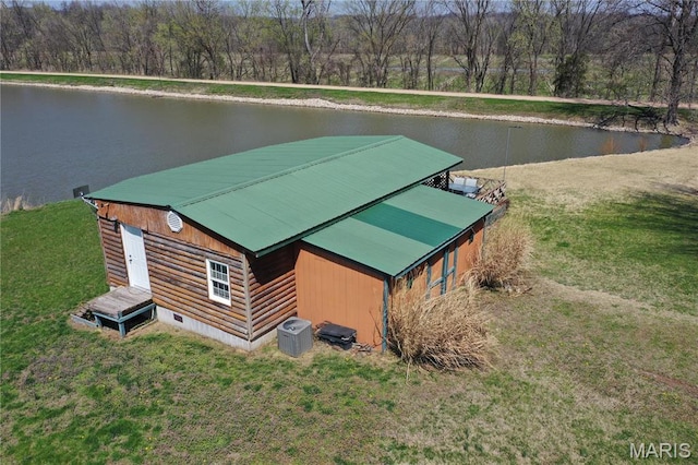 1920 Choctaw Path, Hermann, MO 65041 - view from above of property with a nearby body of water