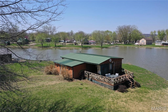 1920 Choctaw Path, Hermann, MO 65041 - view of outbuilding featuring a water view