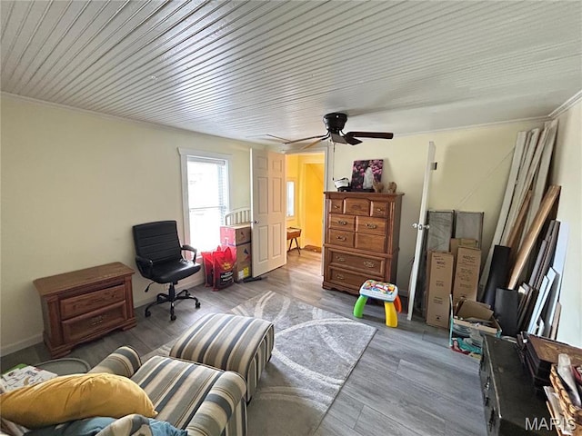 705 E Gibbs St, Salem, MO 65560 - bedroom with wood finished floors and a ceiling fan