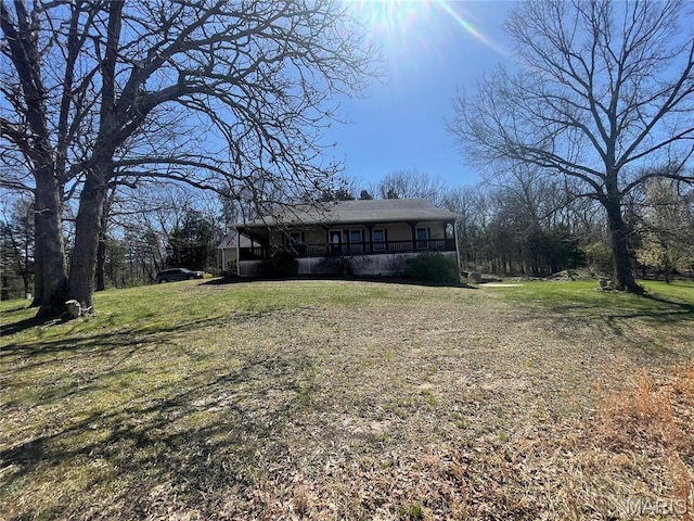 4101 Juedeman Rd, Mo, MO 65453 - view of front of home with a front lawn