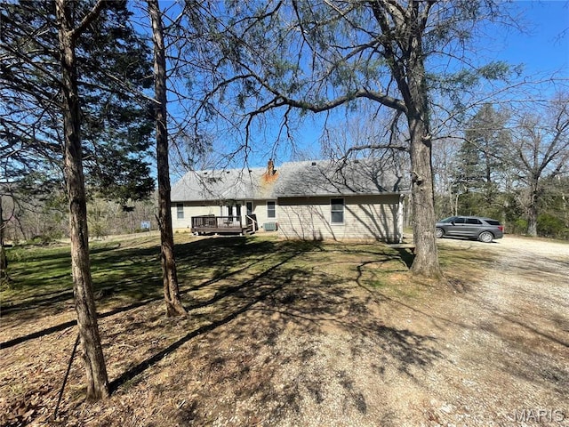 4101 Juedeman Rd, Mo, MO 65453 - view of yard featuring a deck