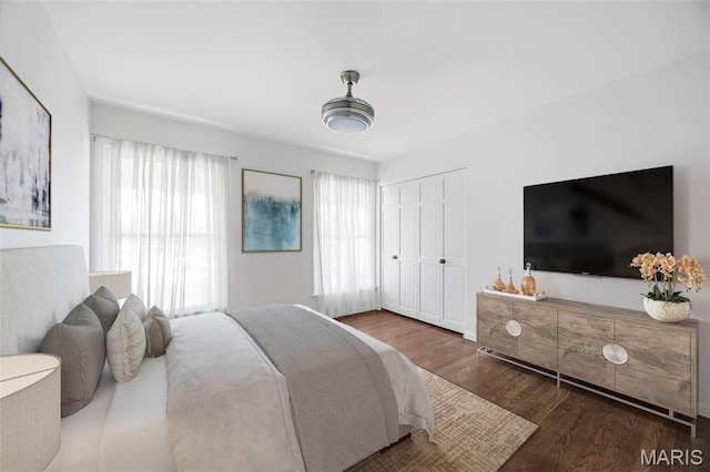 1304 Brynnwood Dr, Saint Louis, MO 63124 - bedroom featuring wood finished floors and a closet