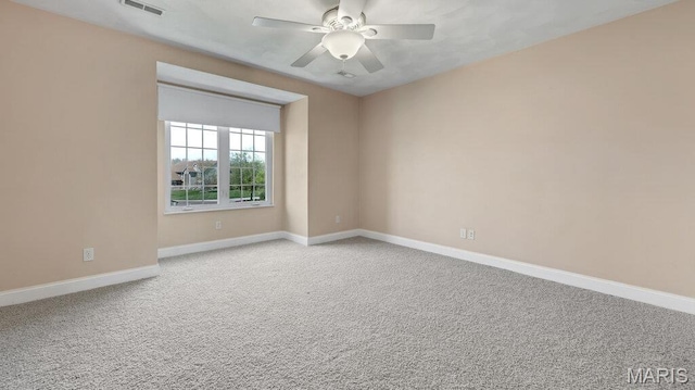 9108 Wiltshire Dr, Columbia, IL 62236 - carpeted spare room with baseboards and ceiling fan