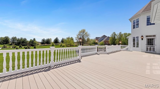 9108 Wiltshire Dr, Columbia, IL 62236 - wooden deck with a yard