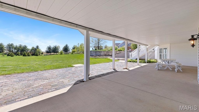 9108 Wiltshire Dr, Columbia, IL 62236 - view of patio / terrace with stairs
