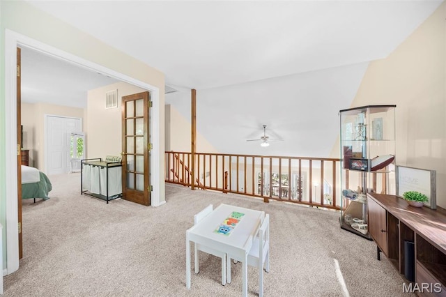 5 Cedar Fork Ct, Defiance, MO 63341 - game room with carpet floors and a ceiling fan