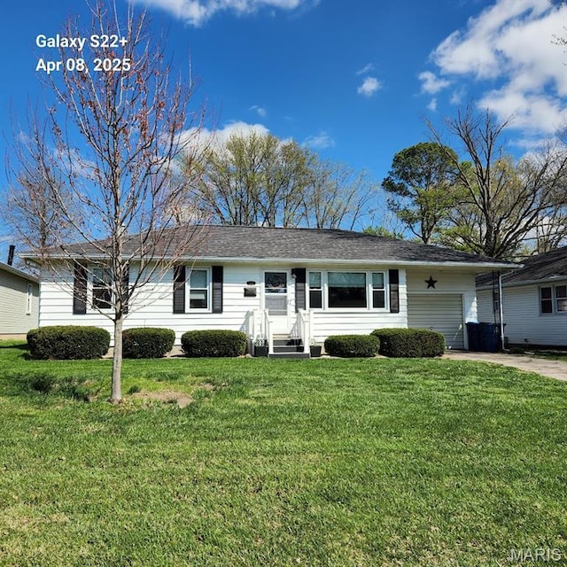 2011 Cypress St, Highland, IL 62249 - single story home with a front yard and concrete driveway