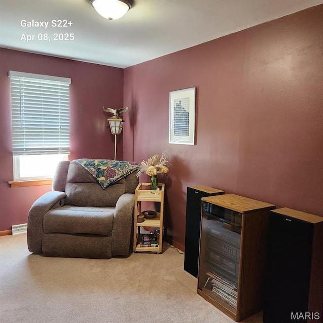 2011 Cypress St, Highland, IL 62249 - sitting room with carpet and baseboards