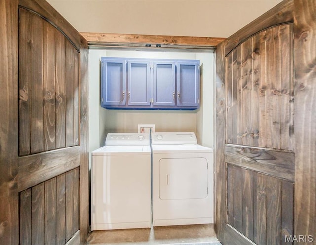 15227 County Road 1110, St James, MO 65559 - washroom with cabinet space and washer and dryer