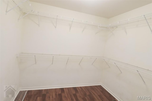 23332 Righteous Ln, Waynesville, MO 65583 - walk in closet featuring dark wood-style floors