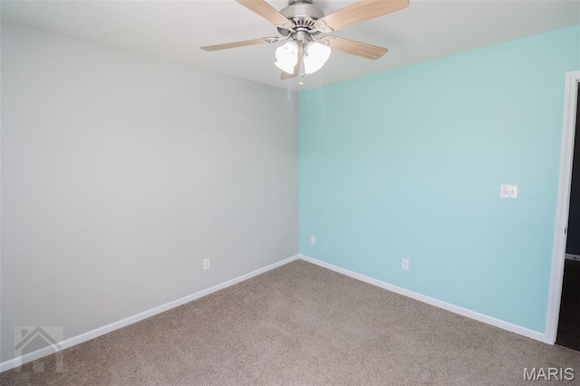 23332 Righteous Ln, Waynesville, MO 65583 - carpeted spare room with baseboards and a ceiling fan