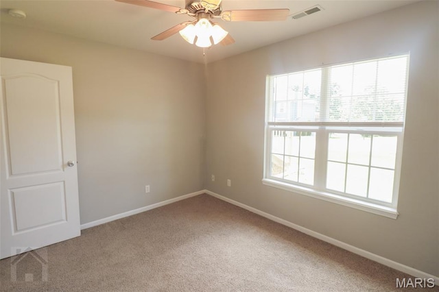 23332 Righteous Ln, Waynesville, MO 65583 - spare room with carpet floors, a smoke detector, and ceiling fan