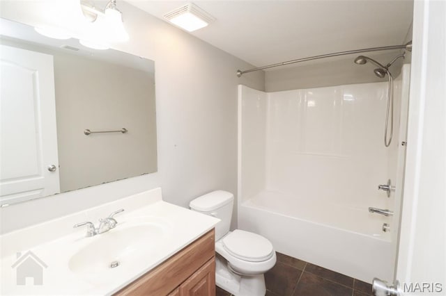 23332 Righteous Ln, Waynesville, MO 65583 - full bathroom featuring vanity, shower / washtub combination, and tile patterned floors