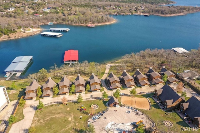 1318 Stormy Point Rd Unit 7, Branson, MO 65616 - aerial view of property's location with a nearby body of water and nearby suburban area